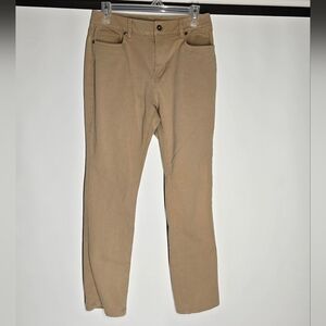 L.L. Bean Womens Khaki Straight Leg Pants